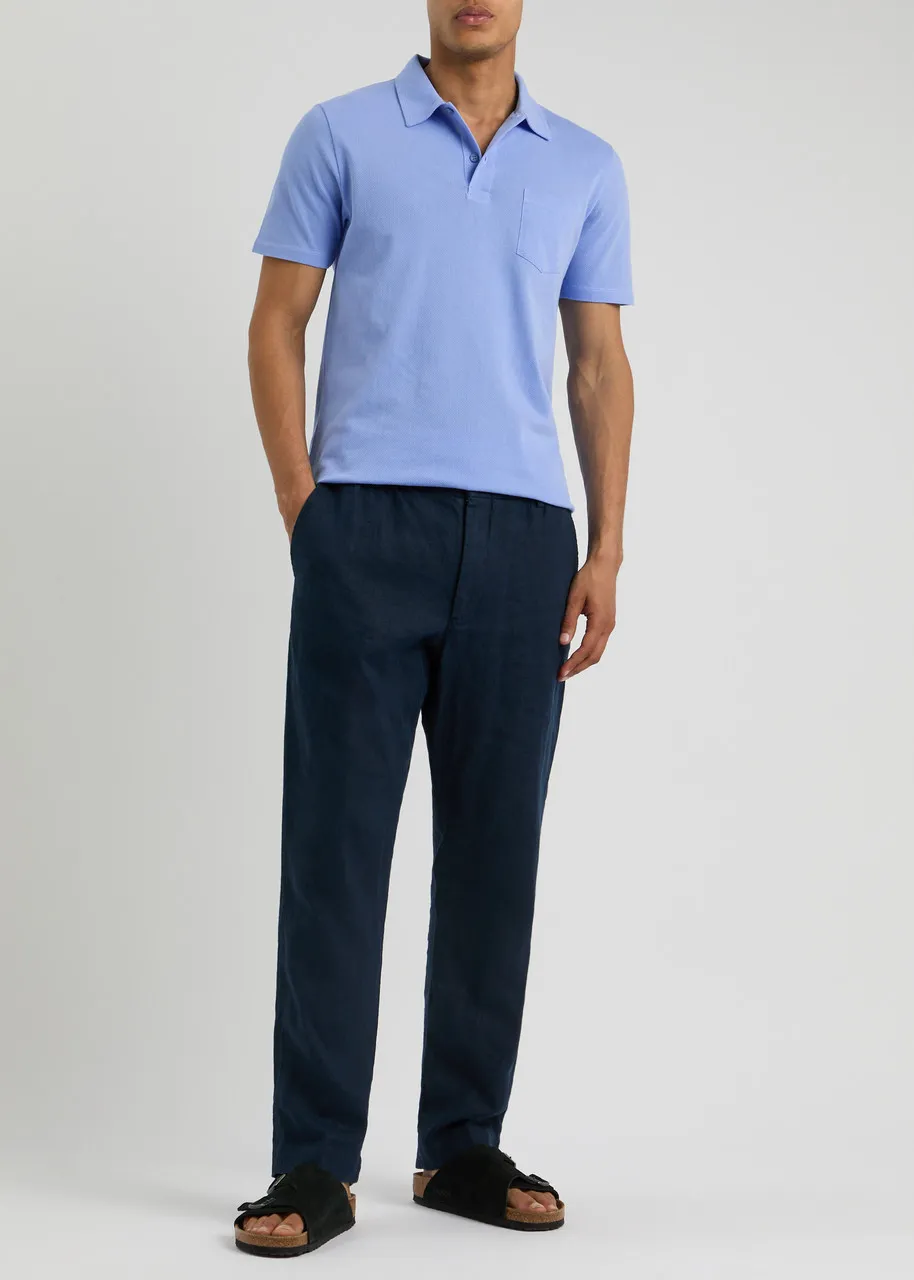 SUNSPEL Riviera cotton-mesh polo shirt  -                         -                     -                