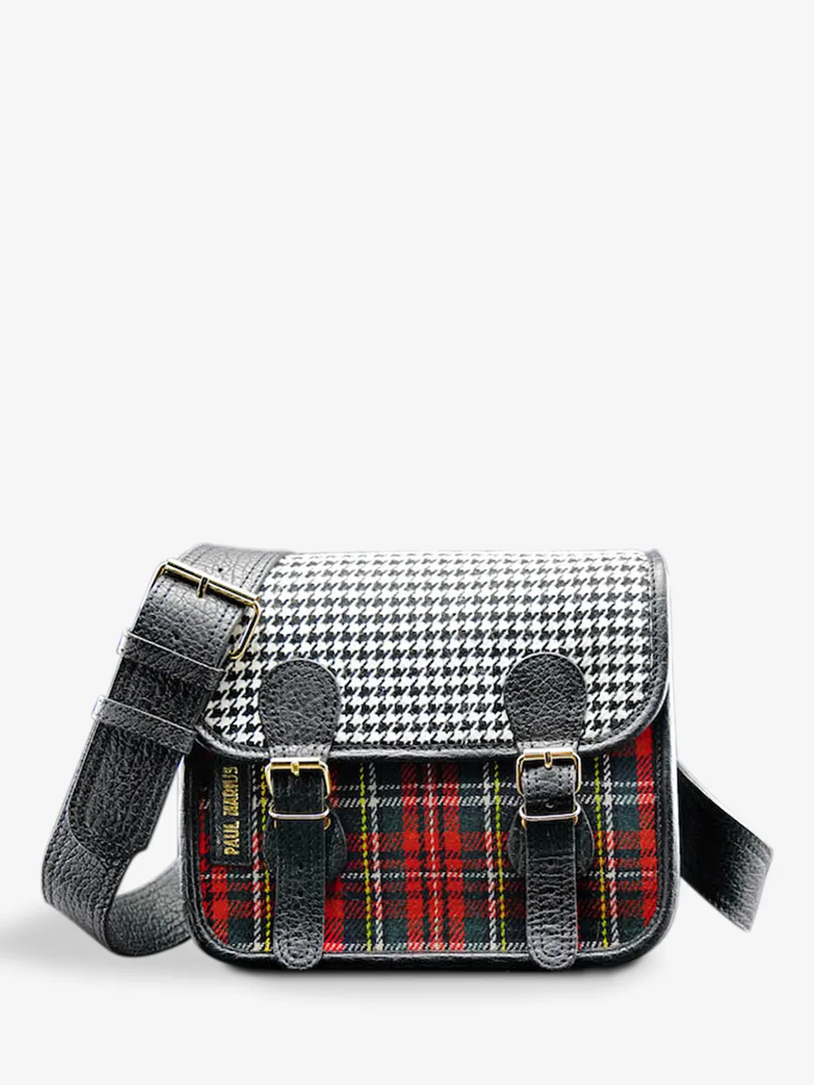 Tartan Leather Shoulder Bag - LaSacoche S - Barock | PAUL MARIUS