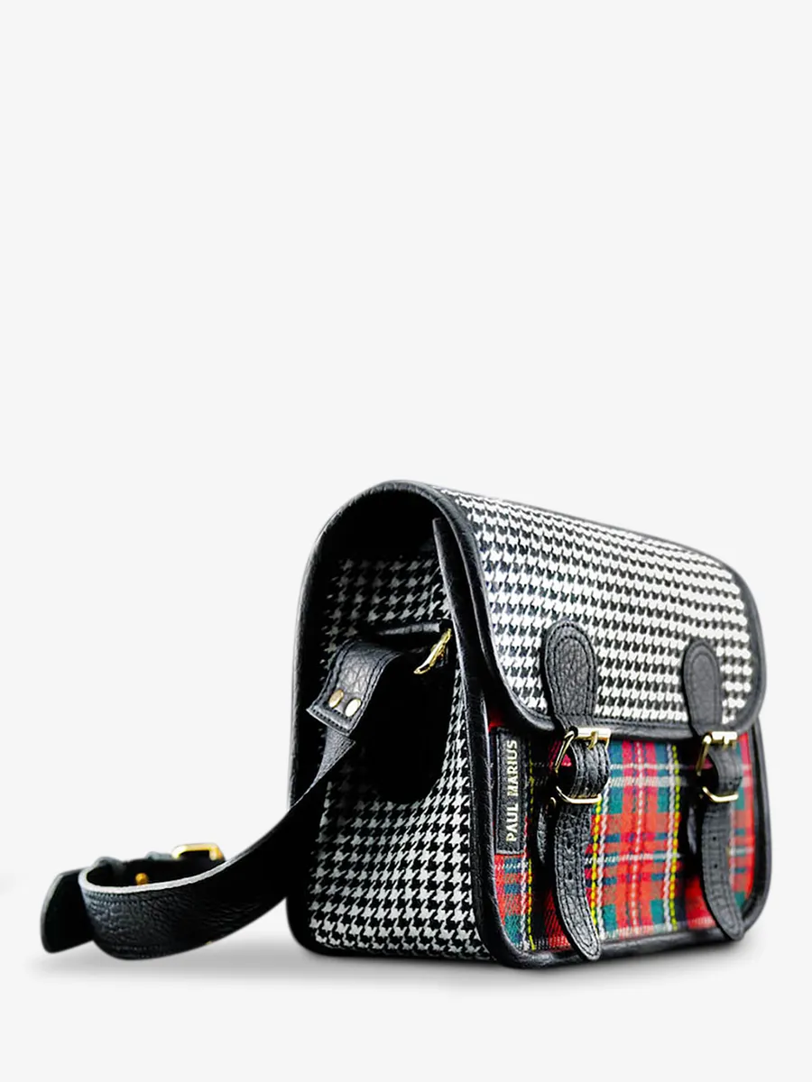 Tartan Leather Shoulder Bag - LaSacoche S - Barock | PAUL MARIUS