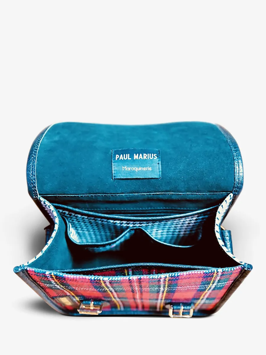 Tartan Leather Shoulder Bag - LaSacoche S - Barock | PAUL MARIUS