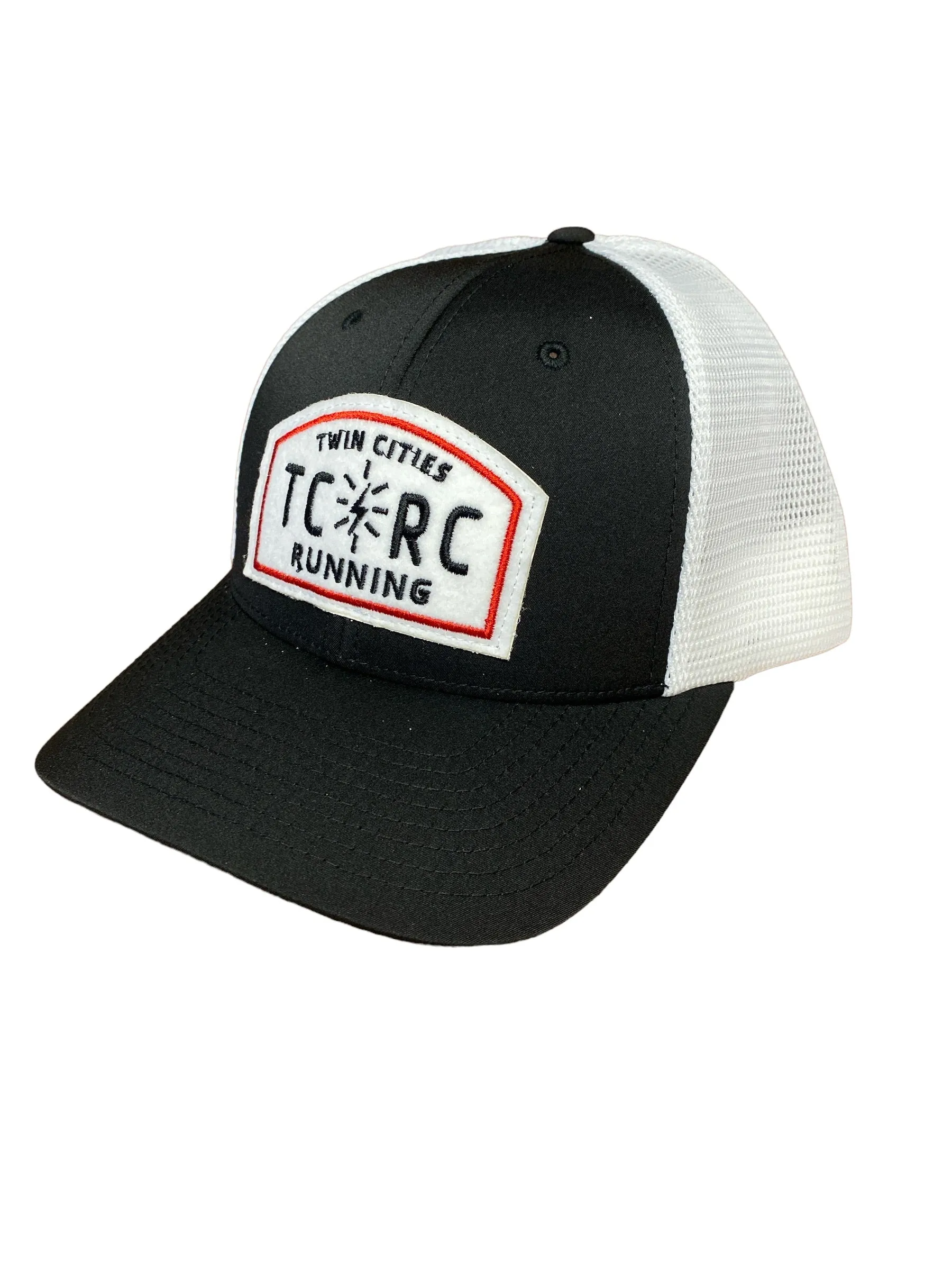 TCRC Felt Patch Trucker Hat (Black/White)