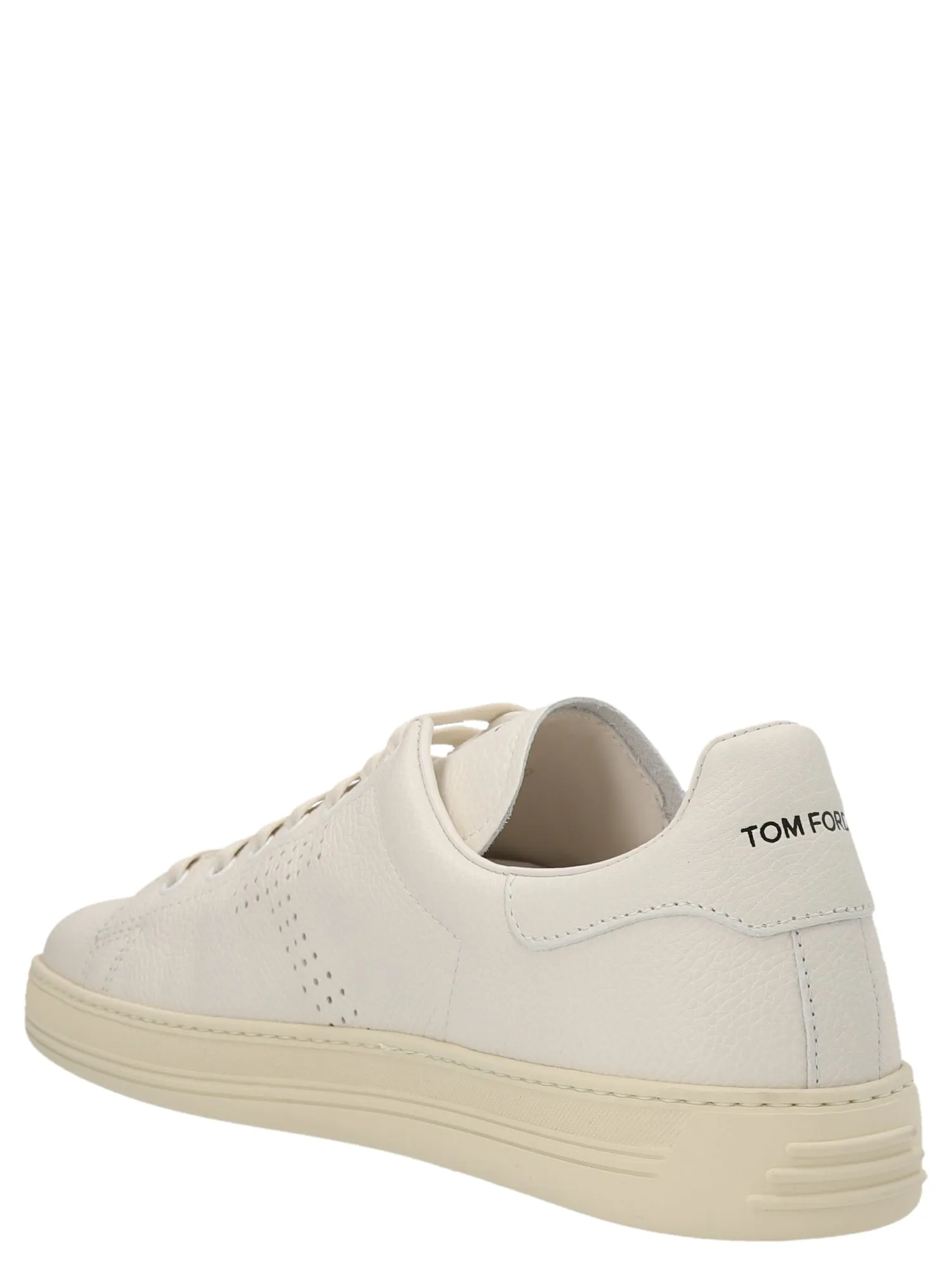 Tom Ford    Tom Ford Logo Leather Sneakers