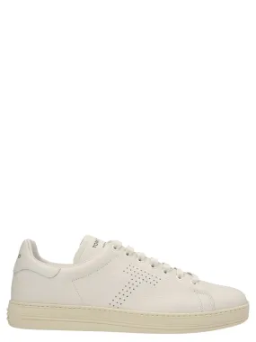 Tom Ford    Tom Ford Logo Leather Sneakers