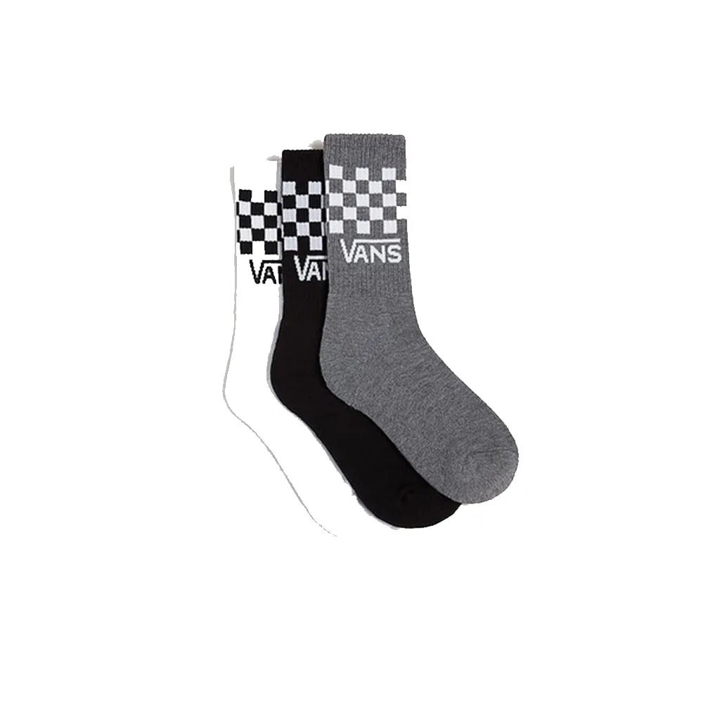 Vans Drop V Classic Check Crew Sock White / Black