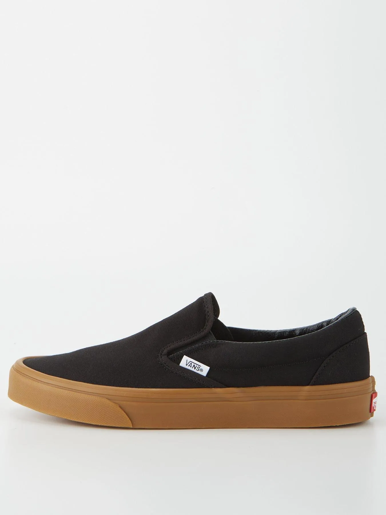 Vans Mens Classic Slip-On Trainers - Black/Gum