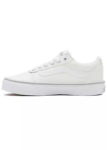 Vans White Spring Glitter Girls Ward Trainers | Grattan