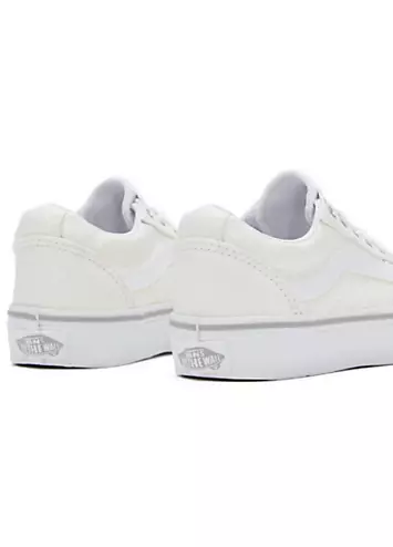 Vans White Spring Glitter Girls Ward Trainers | Grattan