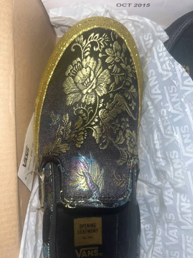 Vans x opening ceremony slip on (dragons/black & gold)