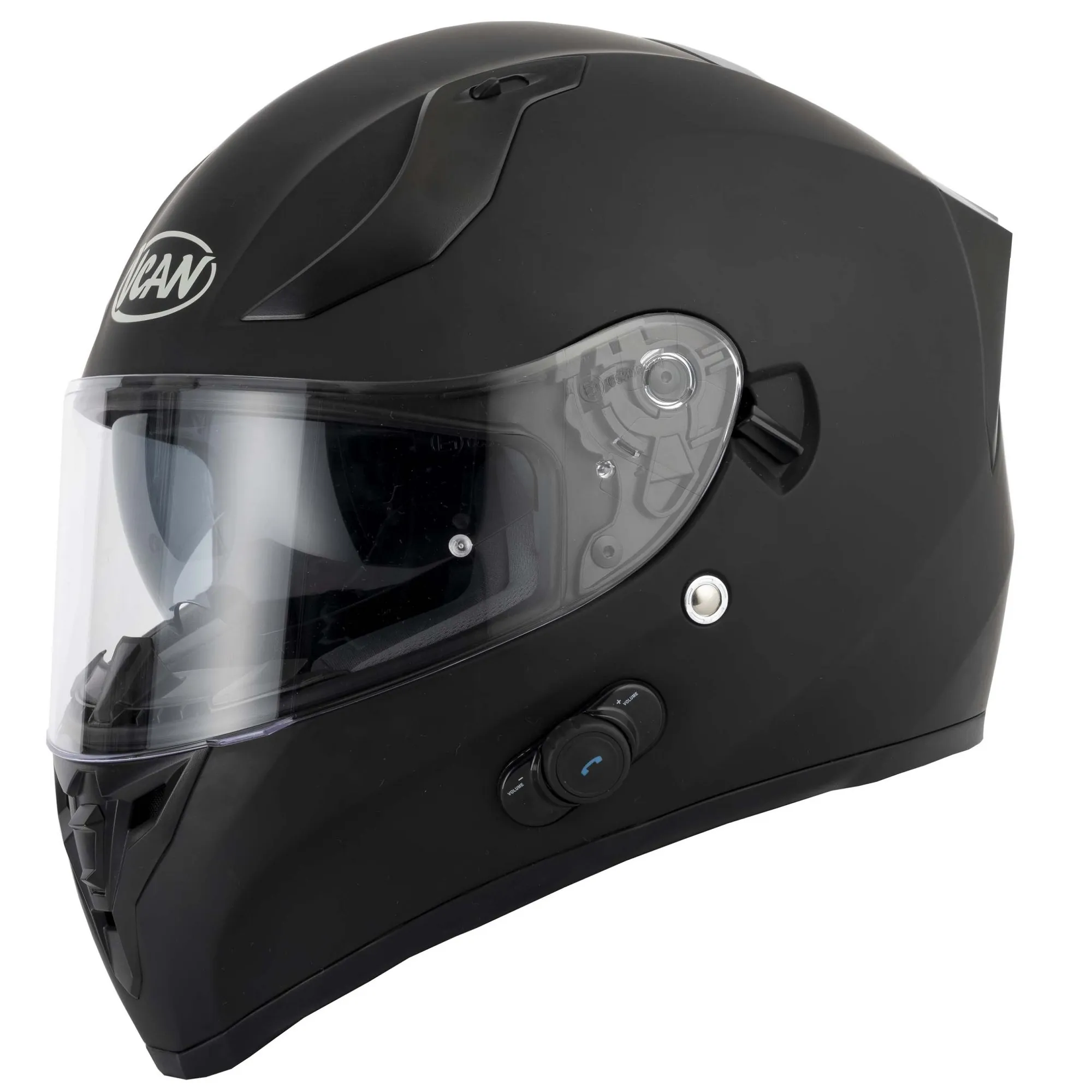 Vcan H128 Blinc Plain Helmet - Matt Black