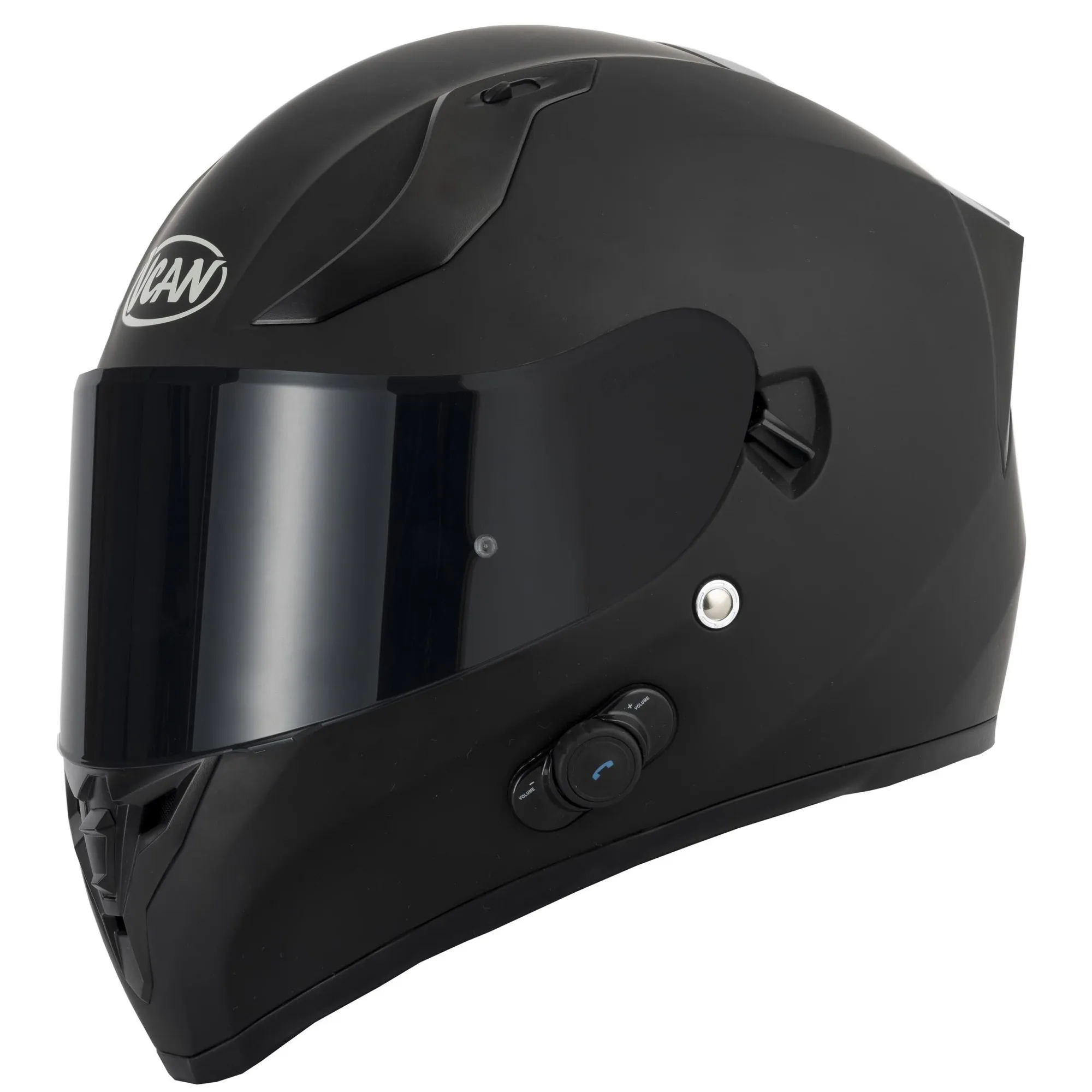 Vcan H128 Blinc Plain Helmet - Matt Black