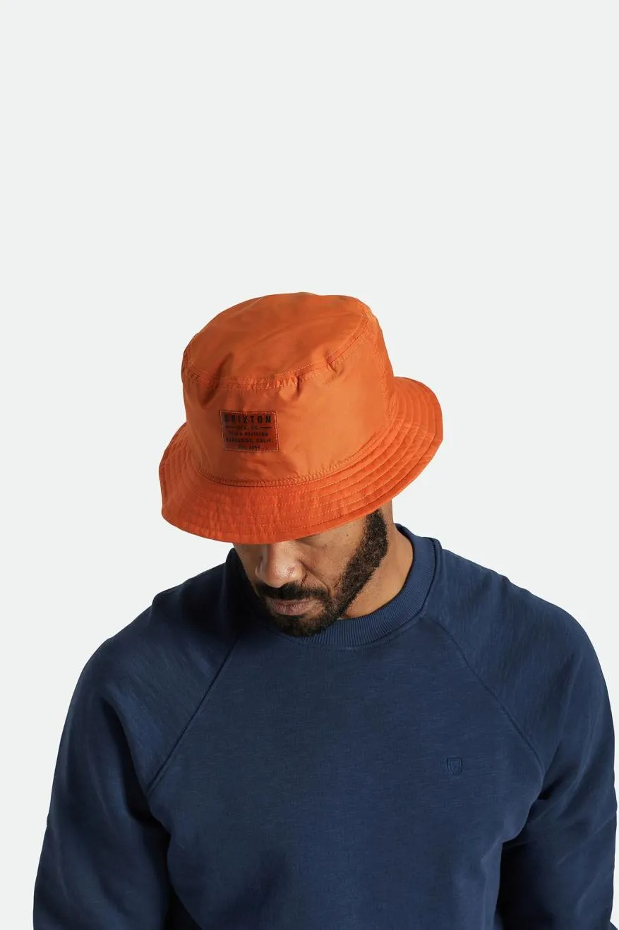 Vintage Nylon Packable Bucket Hat - Paradise Orange