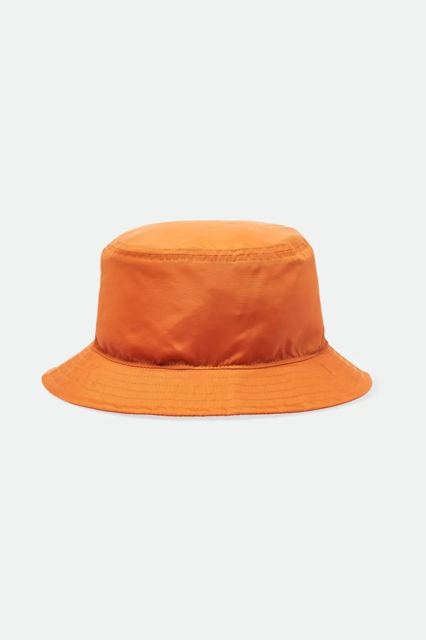 Vintage Nylon Packable Bucket Hat - Paradise Orange