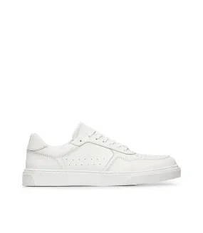 White leather and suede sneakers