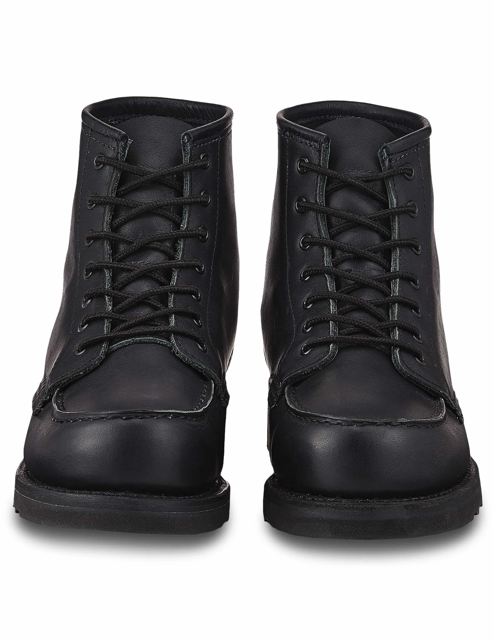 Women's 3380B Heritage 6" Moc Toe Boot - All Black Boundary Leather