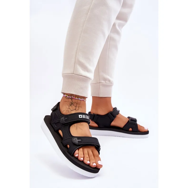 Women's Sport Platform Sandals Big Star LL274789 Black