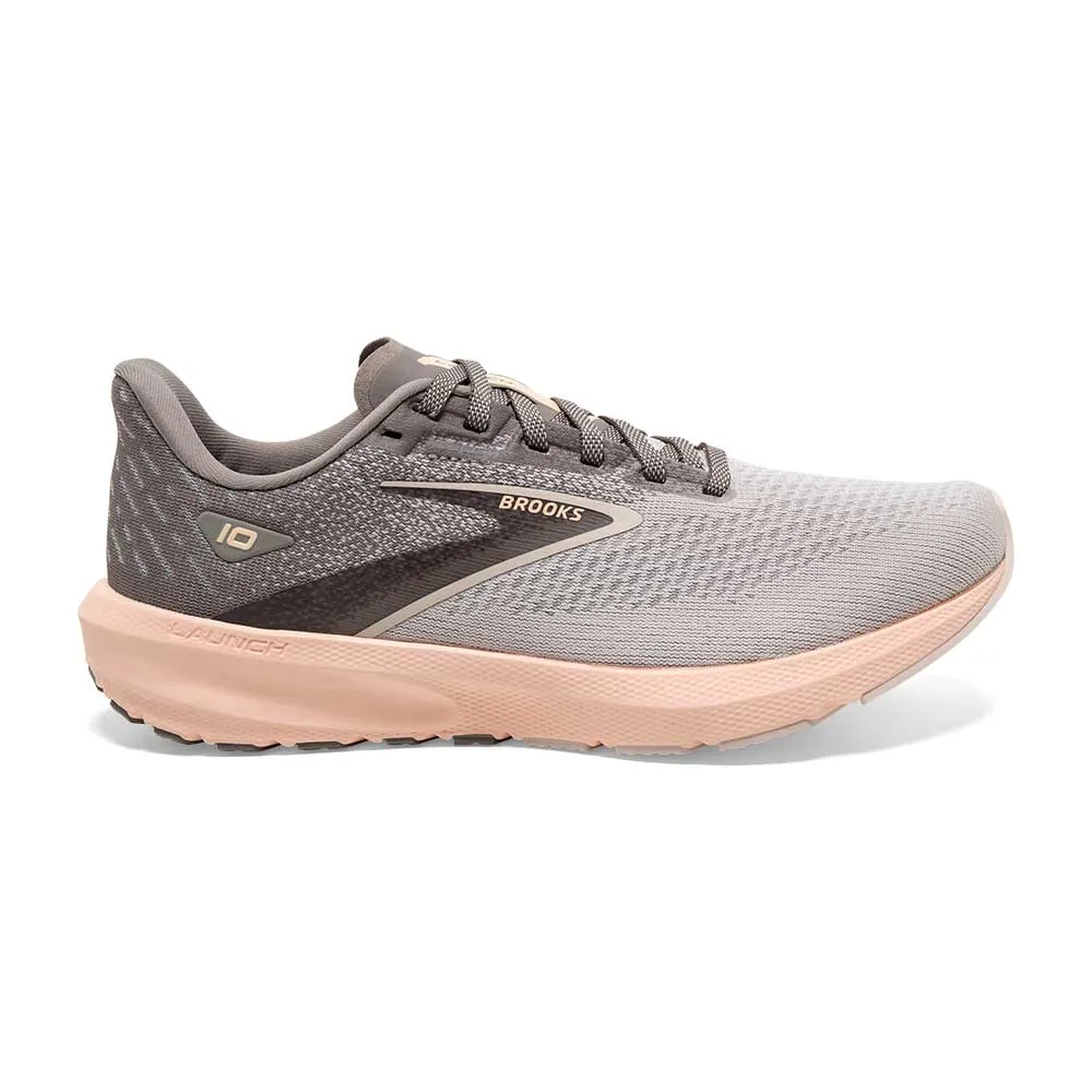 Women's Launch 10 Running Shoe - Grey/Crystal Grey/Pale Peach - Regular (B)