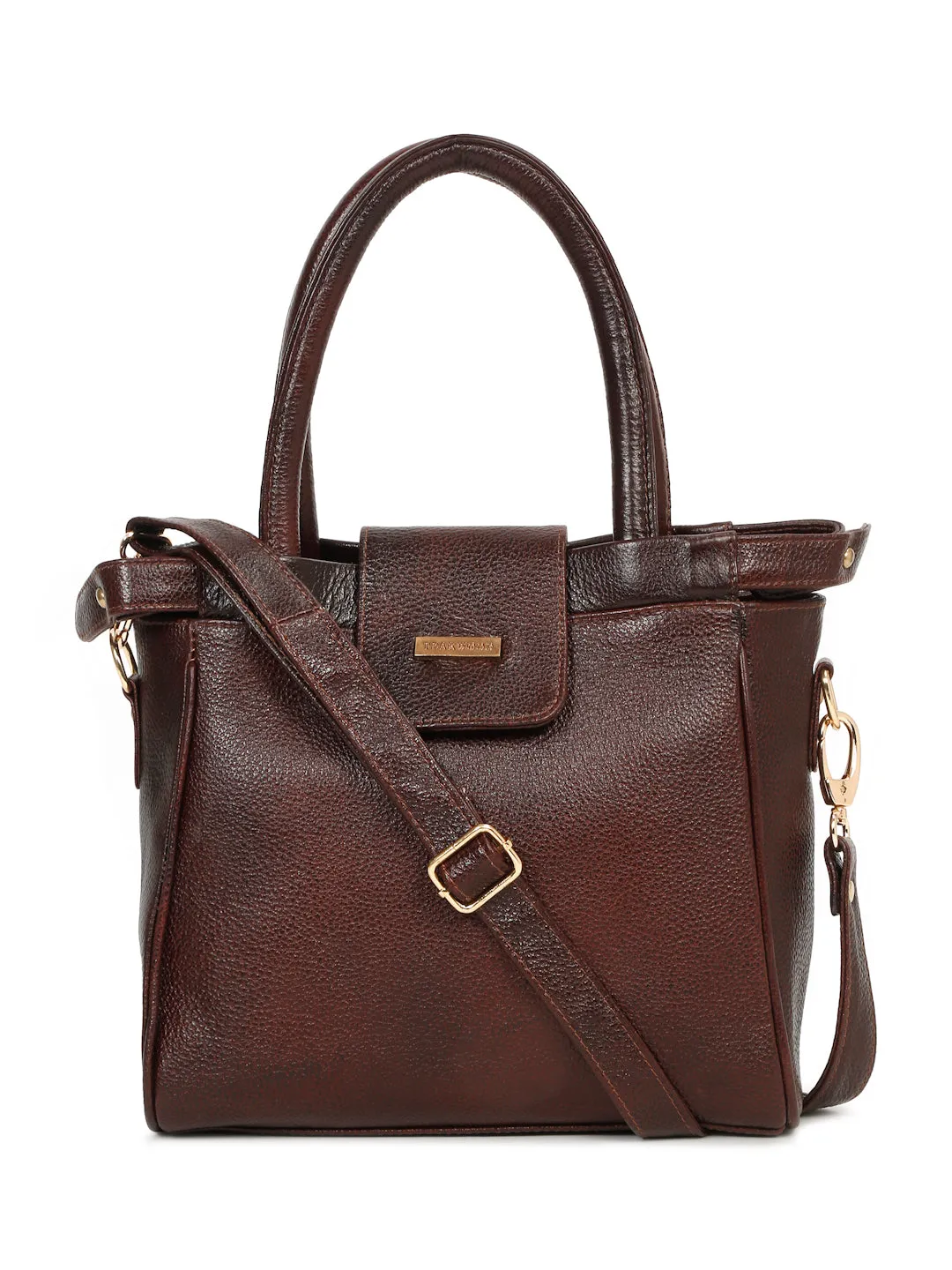 Women's Textured Leather Handheld Bag